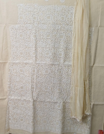 New Light Sandalwood Dress Material