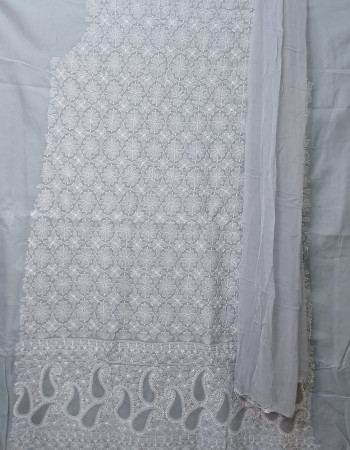 New Silver Dress Material 23