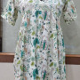 New Blue With White Embroidered Dress Material 54