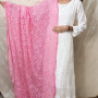 Fuchsia Pink Tepchi Chikankari Dupatta