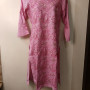 Pink Embroidered short Kurta