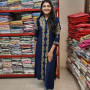 Black Embroidered Long Kurta Set