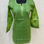 Green Embroidered Short Kurta