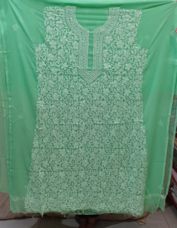 New  light-Green Dress Material 17