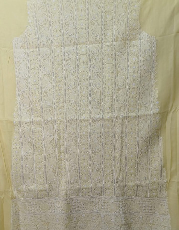 Ivory White Dress Material 30