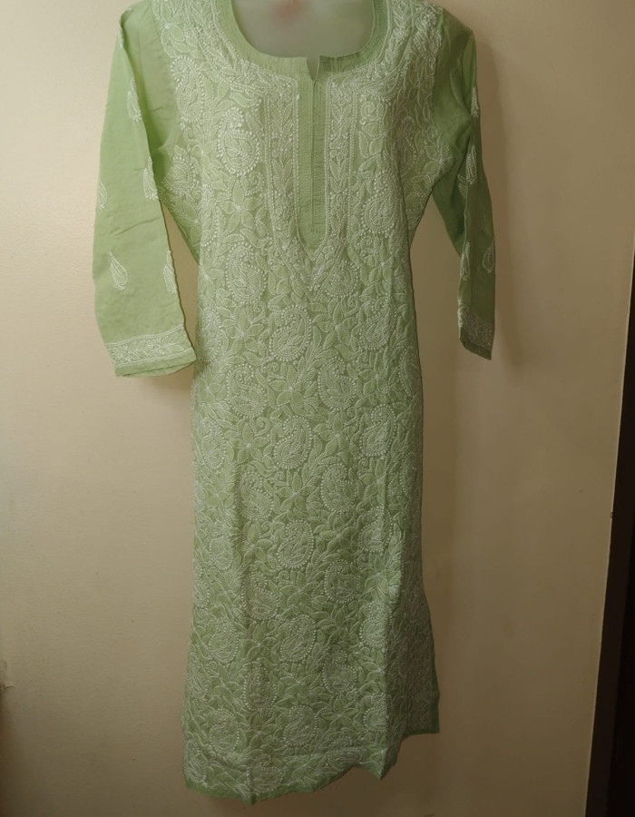 New Light-Green Dress Material 33