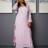 Pink Embroidered Long Kurta Pink Embroidered Long Kurta