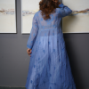 Purple Embroidered Long Kurta