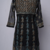 Black Embroidered Long Kurta