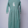 Light Green Embroidered Long Kurta