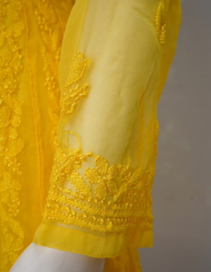 Yellow Embroidered Long Kurta Yellow Embroidered Long Kurta