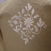 Cream And White Embroidered Long Kurta