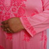 Dark Pink Embroidered Long Kurta