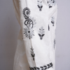 White With Black Embroidered Long Kurta White With Black Embroidered Long Kurta