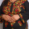 Black Embroidered Long Kurta