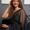 Matte Black Organza Silk Dupatta | Lucknowi Chikankari & Mukesh Borders with Blouse Matte Black Organza Silk Dupatta | Lucknowi Chikankari & Mukesh Borders with Blouse