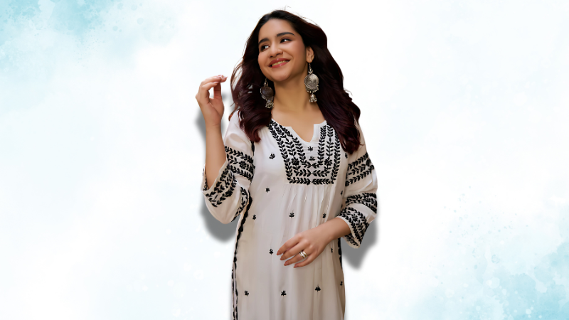 Why a White and Black Chikankari Kurti is a Must-Have in Your Wardrobe Why a White and Black Chikankari Kurti is a Must-Have in Your Wardrobe