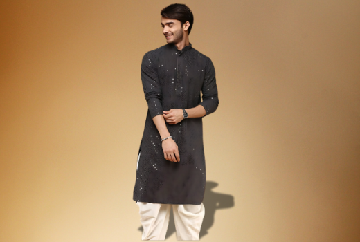 Styling a Classic Black Kurta for a Modern and Elegant Look