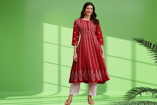 Why a Red Chikankari Kurti is the Perfect Statement Piece for Every Occasion