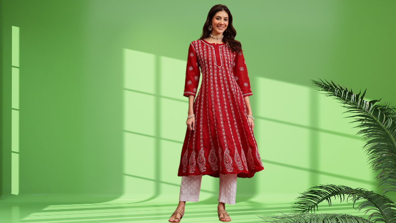Why a Red Chikankari Kurti is the Perfect Statement Piece for Every Occasion Why a Red Chikankari Kurti is the Perfect Statement Piece for Every Occasion