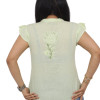 Light Green Embroidered Short Top